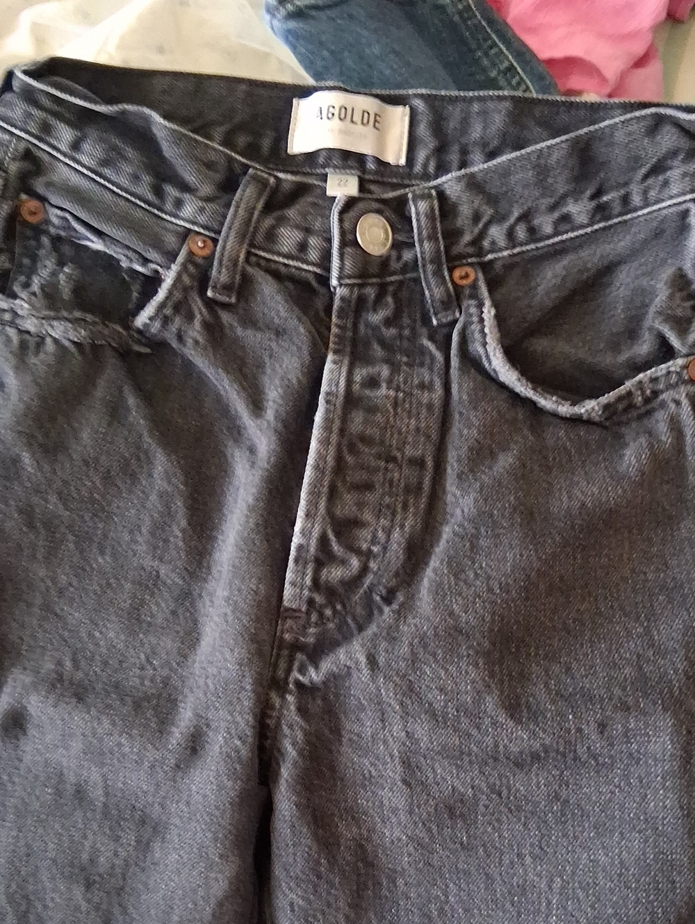 Agolde Straight leg denim jeans size 22